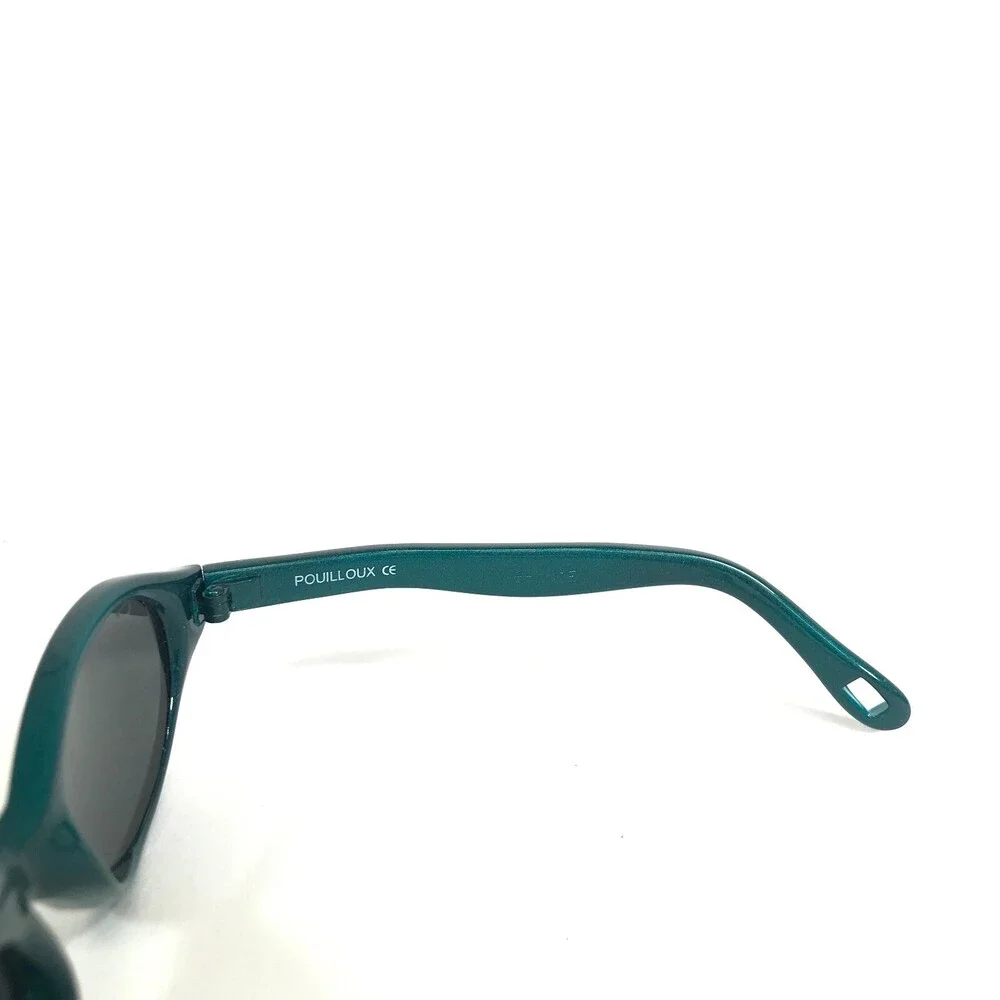 Vuarnet Kids Sunglasses B110 Blue Green Round Frames with Blue Lenses 28-15-105
